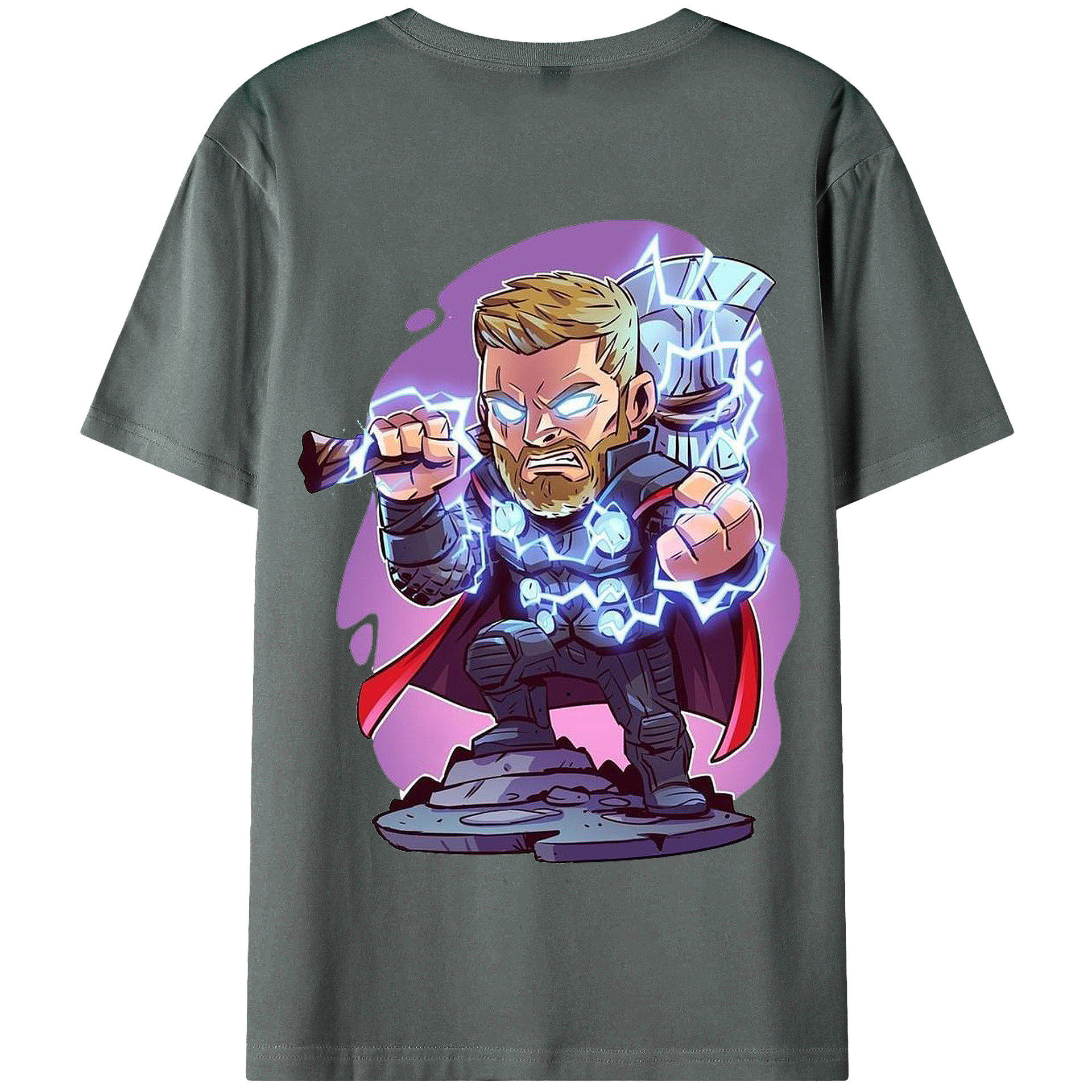（画像用） アベンジャーズ The Avengers 綿100％半袖Tシャツ（背面プリント）